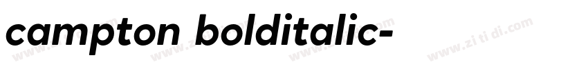 campton bolditalic字体转换
